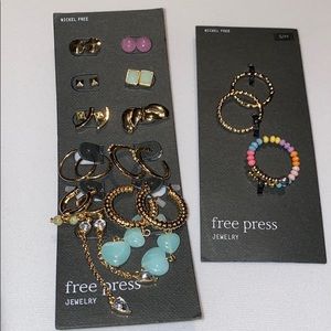 Free Press Earrings & Rings Bundle- NWT